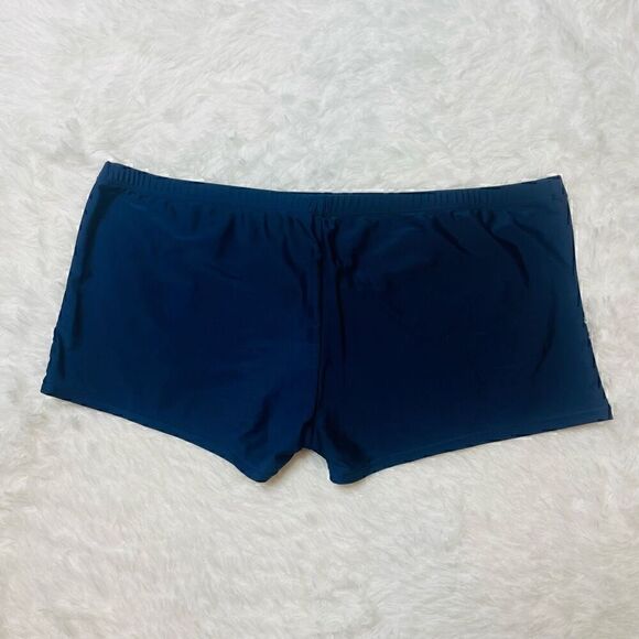 Rosegal Womens Plus Size 3X Navy Blue Swim Shorts Bottoms Stretchy Swimwear - Picture 1 of 9